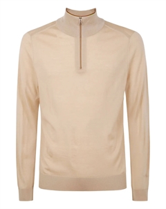 Джемпер с высоким воротом и застежкой-молнией, нейтральный Paul smith