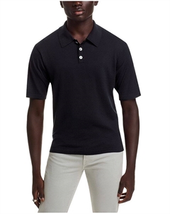 Короткий рукав Поло Свитер, черный Frame