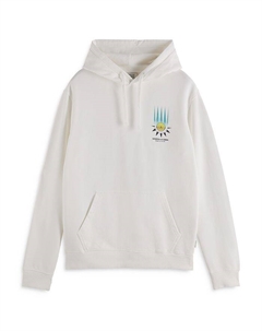 Графитовый худи, белый Scotch&soda