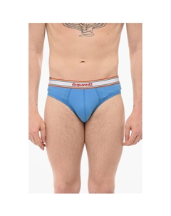 Хлопковые трусы с логотипом на поясе, синий Dsquared2