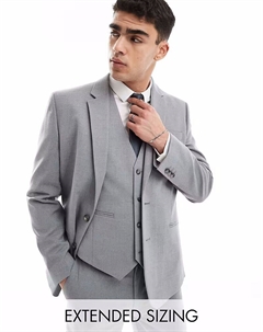 Тонкий пиджак серого цвета Asos design