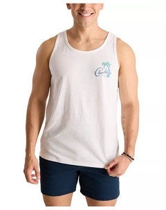 Мужская майка с принтом Tiger Tailgate без рукавов, белый Chubbies