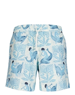 Купальные шорты с принтом дельфинов, серый Commas