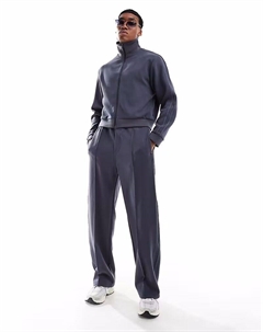 Alf координированные спортивные брюки с рельефной структурой в темно-синем цвете Weekday