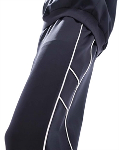 Темно-синие широкие джоггеры с водолазкой DESIGN Asos