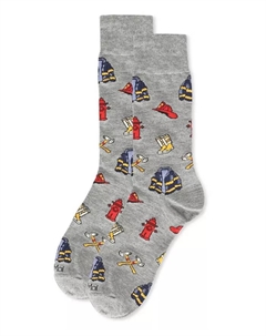 Мужские носки Occupation Novelty Crew, серый Memoi