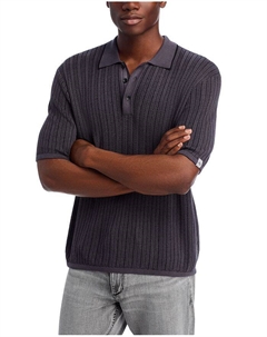 Поло Harvey с предварительной окраской ткани, черный Rag & bone