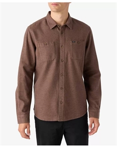 Мужская фланелевая рубашка Breakwater Solid, коричневый O`neill