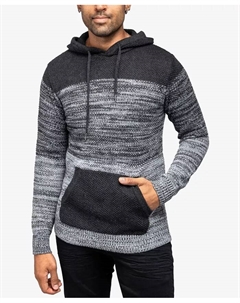 Мужской худи с цветными блоками, серый X-ray