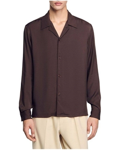 Парящая рубашка, коричневый Sandro