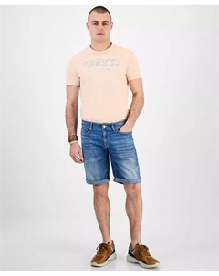 Мужские укороченные джинсовые шорты Sonny Slim-Fit Stretch длиной 12", синий Guess
