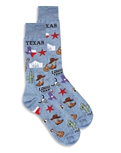 Мужские носки Destination Rayon из бамбука с оригинальным рисунком, синий Memoi