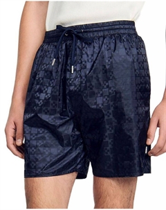 Квадратные плавки Cross 5", синий Sandro