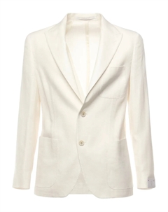 Пиджак на двух пуговицах, белый Eleventy