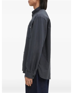 Рубашка APC Mateo с вышитым карманом, серый A.p.c.