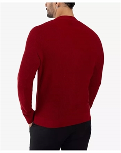 Мужской базовый кардиган с рубчиком, красный X-ray