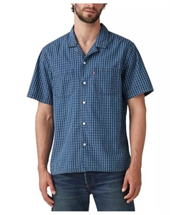 Мужская рубашка свободного кроя с отложным воротником Camp Collar, синий Levi's®