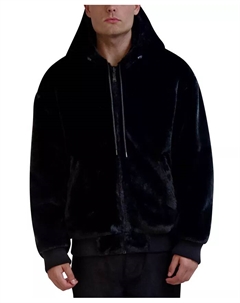 Мужская двусторонняя куртка-бомбер с подкладкой из искусственного меха, черный Karl lagerfeld