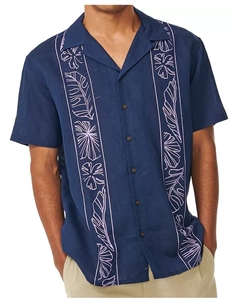 Мужская рубашка с коротким рукавом Mod Tropics Vert, белый Rip curl