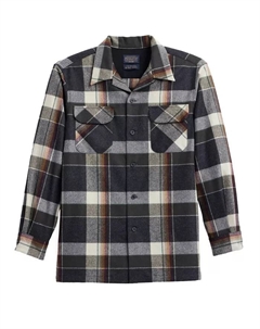 Мужская шерстяная рубашка с длинным рукавом Board, черный Pendleton