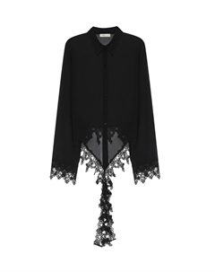 Блузка шифоновая, черная Blumarine