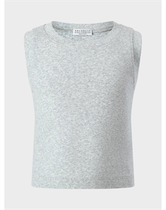 Футболка без рукавов, серая Brunello cucinelli