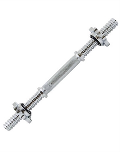 Гриф гантельный, длина 40 см PL5031 cеребристый металлик Torres