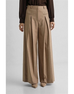 Брюки свободного кроя с защипами Hugo