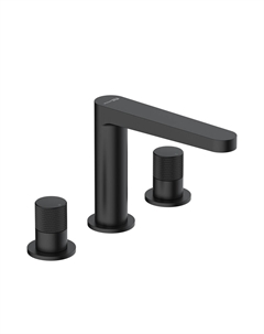 Смеситель для раковины встраиваемый WasserKraft Fulda черный двухвентильный (5235) Wasserkraft