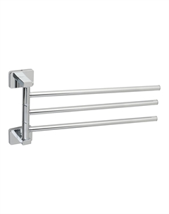 Полотенцедержатель Fora Style 380 мм тройной поворотный на шуруп металл хром (ST023/8380)