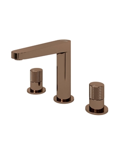 Смеситель для раковины встраиваемый WasserKraft Paar розовое золото двухвентильный (8835) Wasserkraft