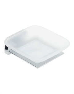 Мыльница для ванной Fora Style с держателем металл/стекло хром (ST036)