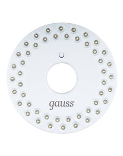 Фонарь кемпинговый светодиодный 48 LED 5 Вт на батарейках AA пластик с магнитом и карабином (GF004) Gauss