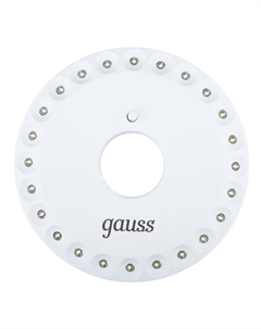 Фонарь кемпинговый светодиодный 24 LED 5 Вт на батарейках AA пластик с магнитом и карабином (GF003) Gauss