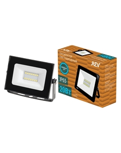 Прожектор светодиодный ДО-20 6500К 20 Вт IP65 черный (32301 3) Rev