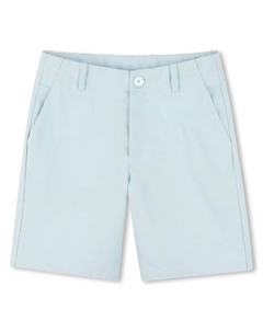 Детские хлопковые бермуды с поясными шлевками, светло-голубой Kenzo kids