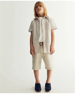 Бермуды с поясом, бежевый Сфера