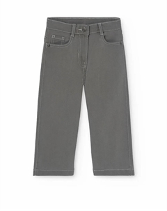 Широкие детские брюки на резинке, серый Boboli