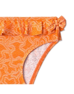 Детская юбка с оборками и принтом Kaos, оранжевый Tous