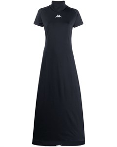 Kappa платье макси с короткими рукавами и логотипом m черный Kappa
