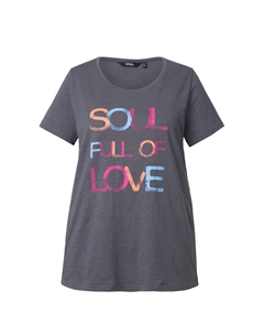 Рубашка, графитовый Ulla popken