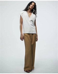 Футболка с объемным принтом, белый Сфера