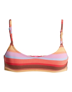 Женский топ Sunset Stripe Bralette, розовый Roxy