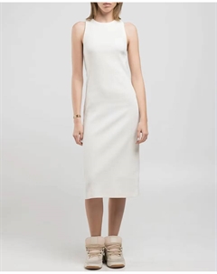 Приталенное миди-платье без рукавов, белый Replay