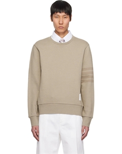 Тональный свитшот с 4-полосной петлей обратной связи, бежевый Thom browne