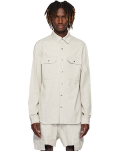 Голливудская джинсовая рубашка-оверсайз, цвет dinge Rick owens