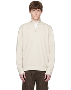 Свитшот с молнией насквозь, белый Boss