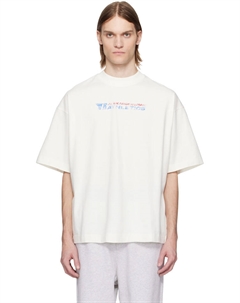 Хлопковая футболка с принтом логотипа, белый Alexander wang