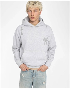 Мужская толстовка Sacha с капюшоном и карманом-кенгуру, серый Zadig&voltaire