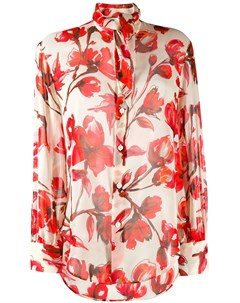 Vivienne westwood рубашка с цветочным принтом 44 нейтральные цвета Vivienne westwood